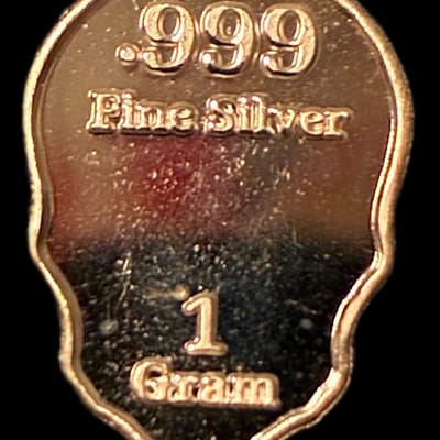 1 GRAM SILVER SKULL - additional view