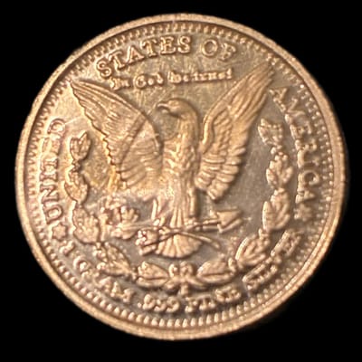 1 GRAM SILVER MORGAN ROUND - additional view