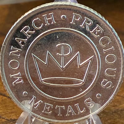 1/2 oz SILVER MONARCH, PRECIOUS METALS BUTTERFLY
