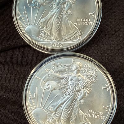 (1) SILVER EAGLE Random Date BU - additional view