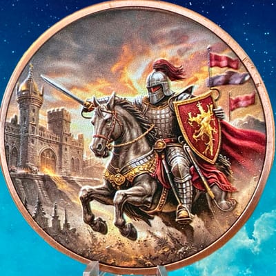 5 oz Colorized Copper KNIGHTS OF THE REALM - additional view