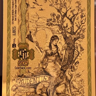 2025 UTAH 1 GOLDBACK 