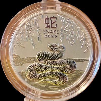 2025 PERTH MINT 2oz SILVER YOT  SNAKE