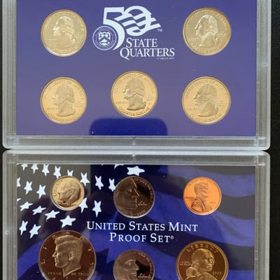2005 P and D State Quarter 10 Coins from US Mint 