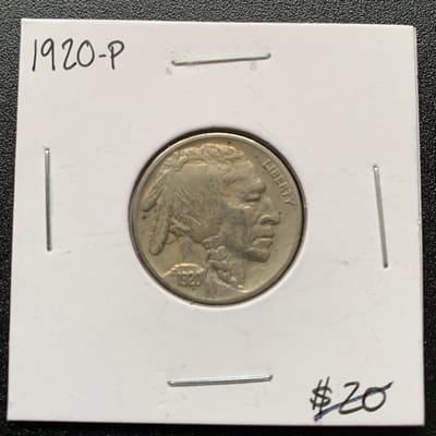 1920 P Buffalo Nickel