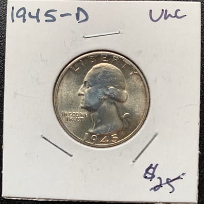 1945 D Washington Quarter