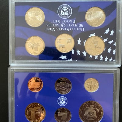 2004 P and D State Quarter 10 Coins from US Mint  - additional view