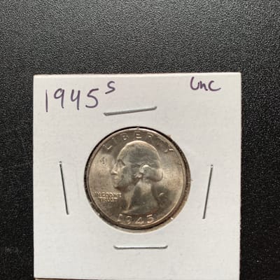 1945 S Quarter - Uncirculated 
