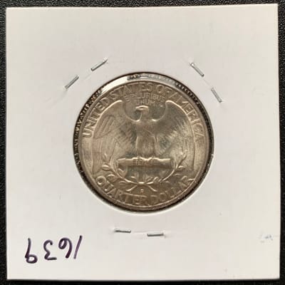 1948 D Washington Quarter - additional view