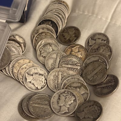 Avg Circ 90% Silver Mercury Dime