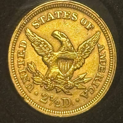 1853  $2.50  Liberty Gold Quarter Eagle - additional view