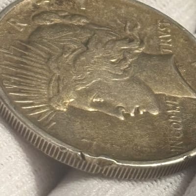 1921 High Relief KEY DATE Silver Peace Dollar - additional view