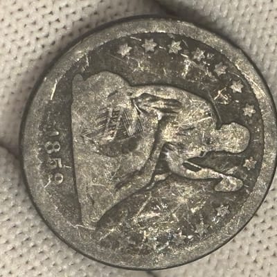 1859-O Seated Liberty Quarter Dollar SILVER 