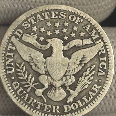 1915 Barber Silver Quarter Dollar VF - additional view