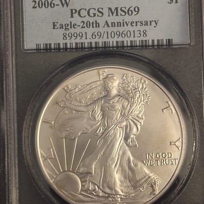2006 American Silver Eagle 20th Anniversary 3-Coin - additional view