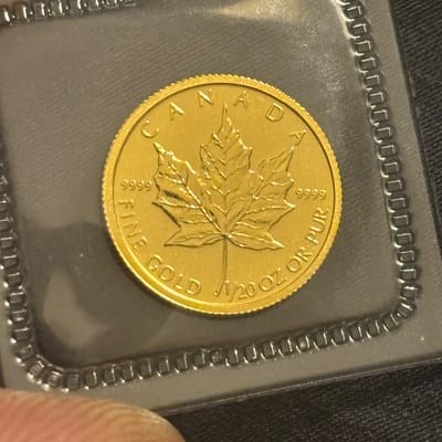 2011 Canadian Gold Maple Leaf 1/20 oz Coin – .9999