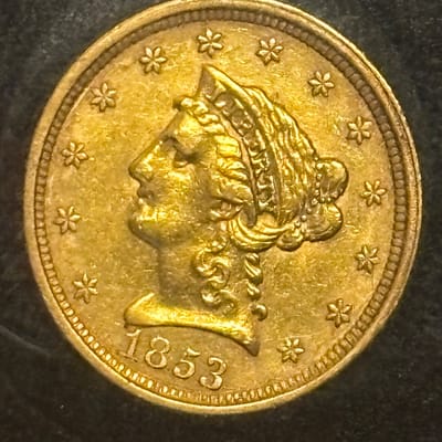 1853  $2.50  Liberty Gold Quarter Eagle
