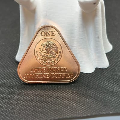 2024 Mexico Libertad 1 oz copper triangle coin  - additional view