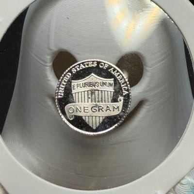 1 Gram .999 Silver, Mini Shield Penny - additional view