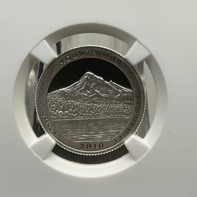 NGC PF70 UC 2010 S Silver 25c Mount Hood - additional view