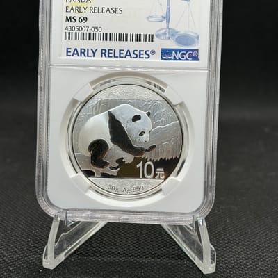 NGC MS69 2016 China Silver Panda Early Releases