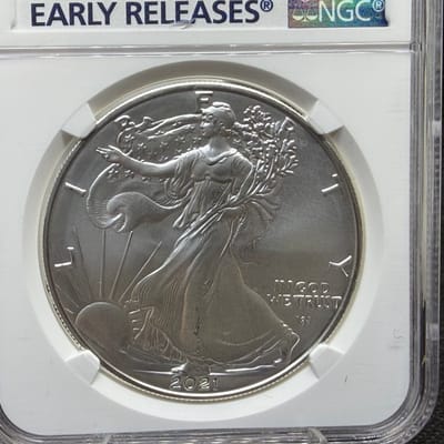 NGC MS69 1oz Silver Eagle ER Struck at SF Mint - additional view