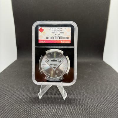 NGC MS69 2016 1oz Silver Canada Superman FR