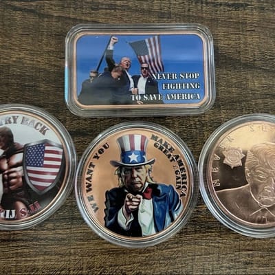Trump 1oz Copper Rounds Set of 4