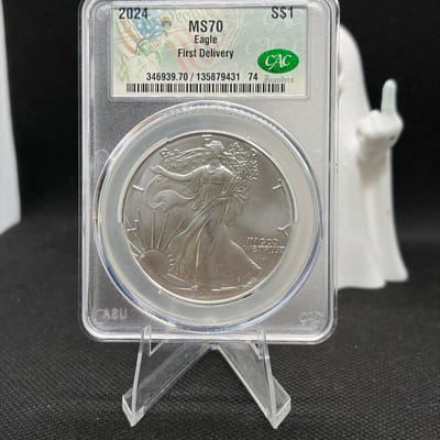 2024 1oz Silver Eagle CAC MS70 First Delivery