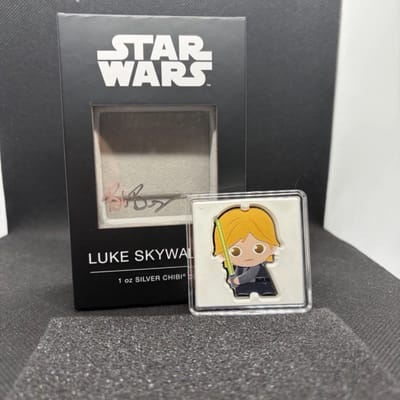 Luke Skywalker 1 oz Silver Chibi Coin – Bob Bergen