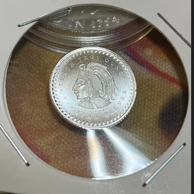 1/10 oz .999 Silver Round Aztec Calendar Design