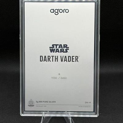 Agoro Star Wars Darth Vader Limited 5g Silver Foil - additional view