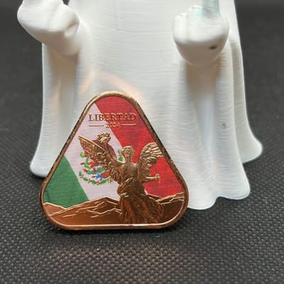 2024 Mexico Libertad 1 oz copper triangle coin 