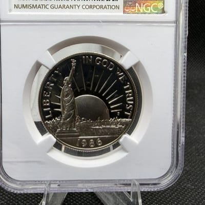 NGC PF70 UC 1986 S 50C Statue of Liberty - additional view