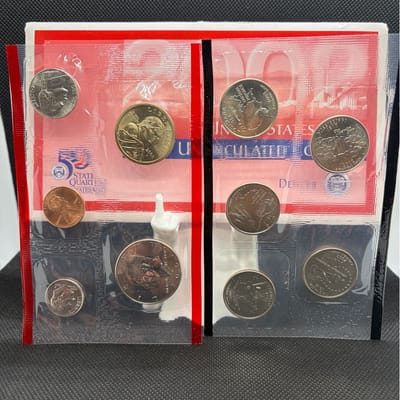 2002 United States Mint Uncirculated Coin Sets P&D - additional view