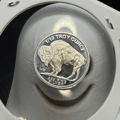 1/10 oz .999 Silver Round Buffalo Design - additional view