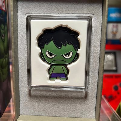 Marvel Incredible Hulk 2 oz .999 Silver Chibi Coin - additional view