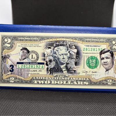 Babe R. Commemorative Legal Tender $2 Merrick Mint - additional view