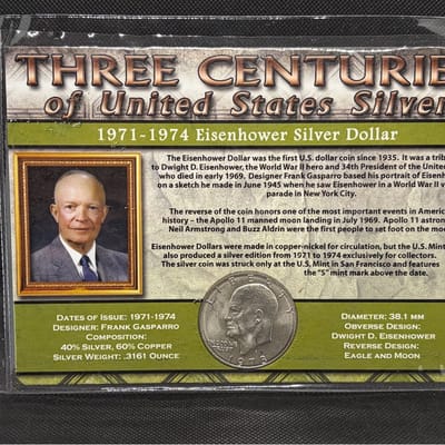 3 Centuries of U.S. Silver - 1973S Ike 40% Silver