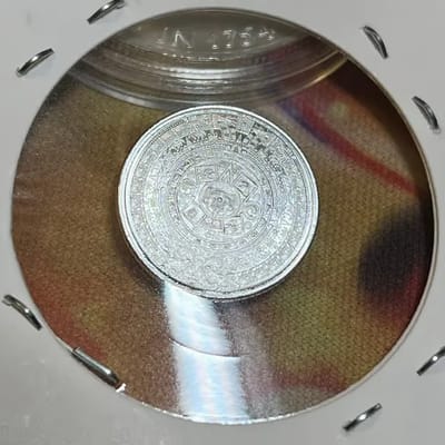 1/10 oz .999 Silver Round Aztec Calendar Design - additional view