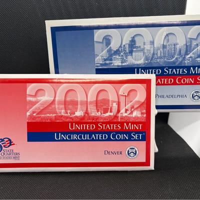 2002 United States Mint Uncirculated Coin Sets P&D