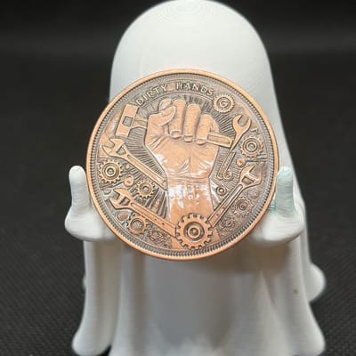 1 oz Clean Money Dirty Hands .999 Fine Copper