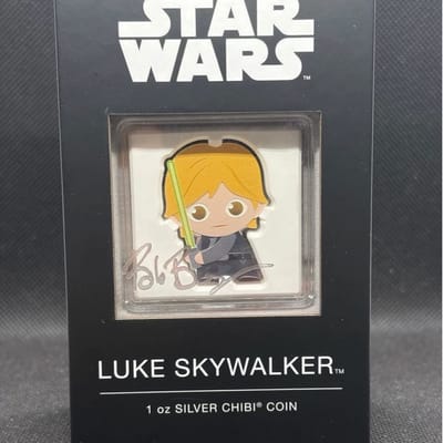 Star Wars Luke Skywalker 1 oz Silver Chibi Coin