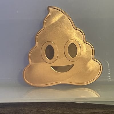 1g Copper Poop Emoji