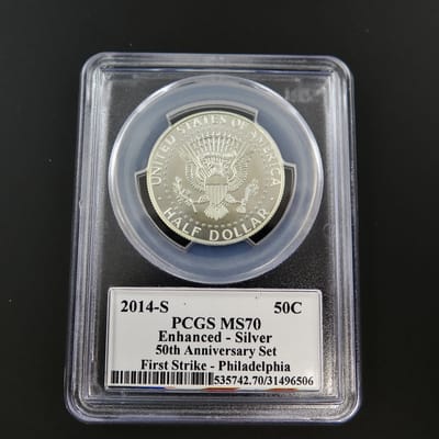 2014-S Kennedy Half PCGS MS70PL First Strike - additional view