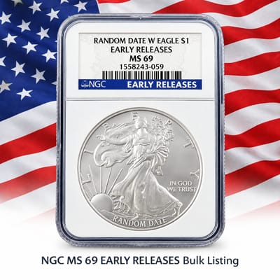 American Silver Eagle NGC MS69 Early Releases - additional view