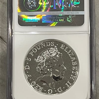 2017 Queen's Beast Griffin 2oz Silver - NGC MS69 - additional view
