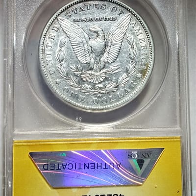 1892-CC ANACs XF40 cleaned Morgan dollar - additional view