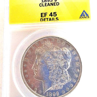 1893-P XF45 Morgan dollar