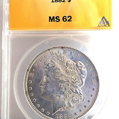 1882-P MS62 ANACS Morgan  dollar